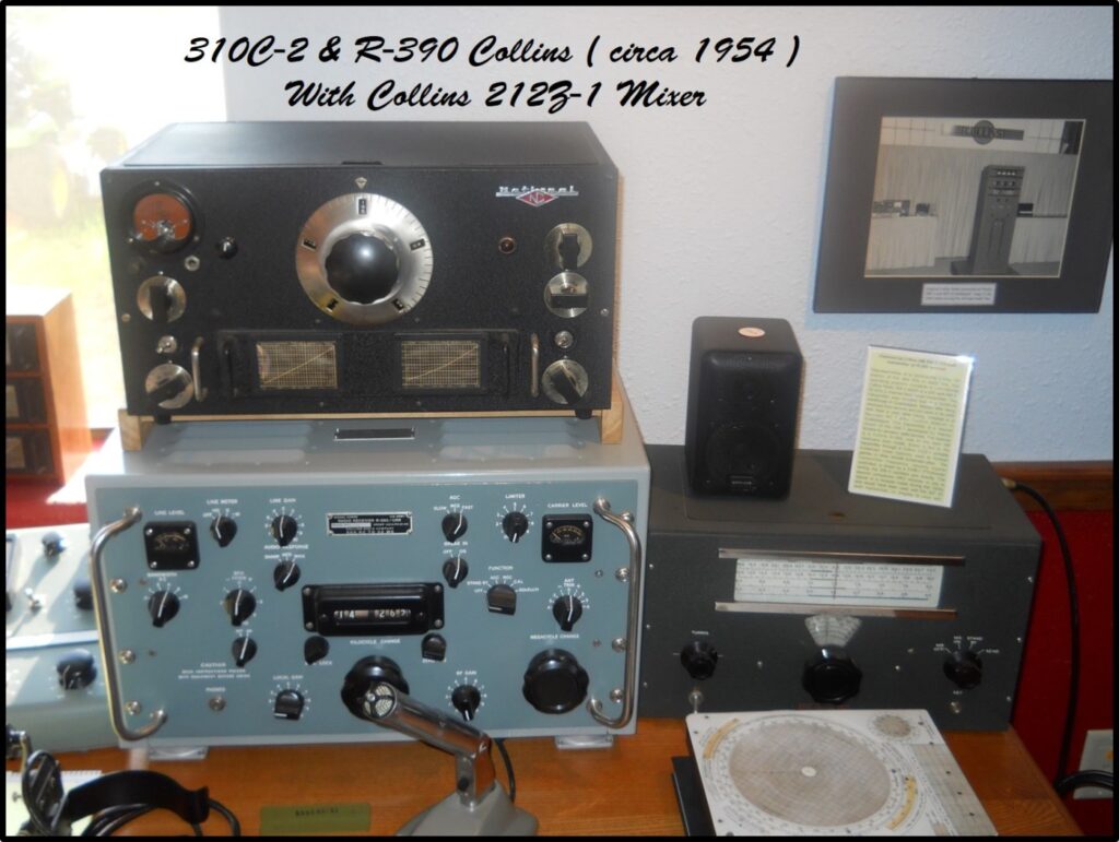 Collins R-390 receiver and 310C-2 exciter — from the Collins collection of Bill Carns, N7OTQ / KØCXX