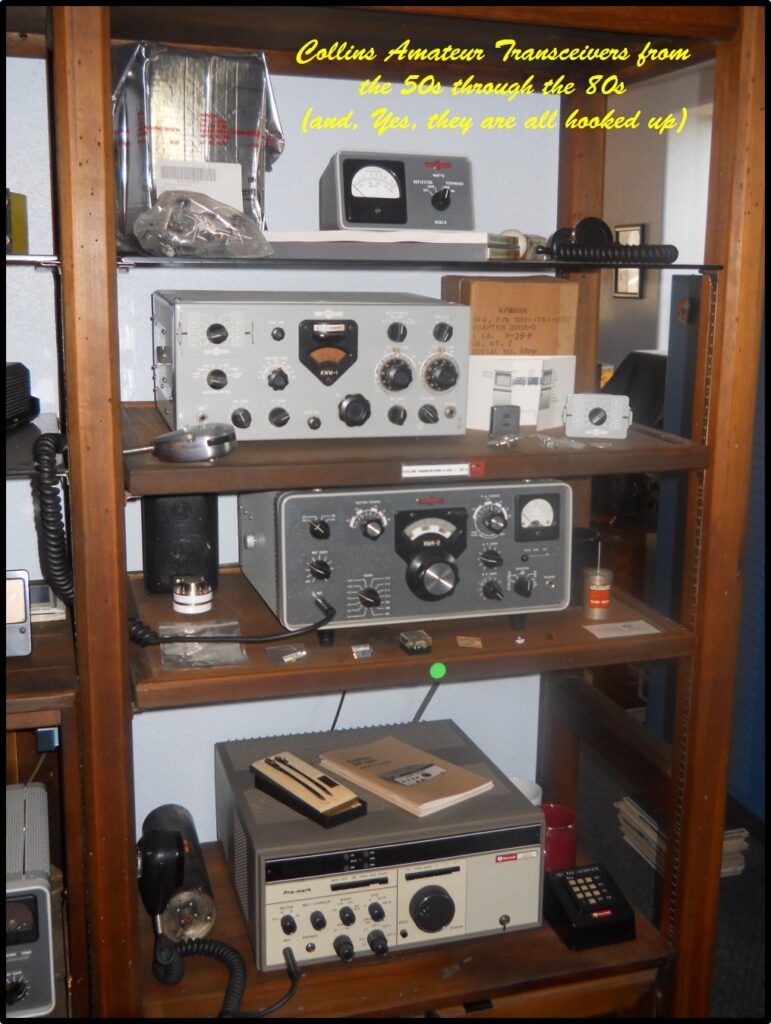 The KØCXX transceiver display — from the Collins collection of Bill Carns, N7OTQ / KØCXX